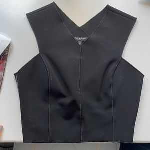 Rag and bone cropped with cross back